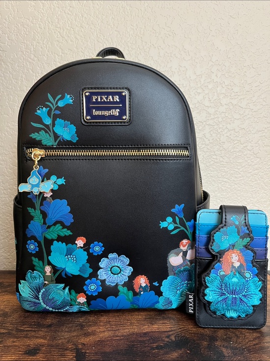 Loungefly Handbags - SET Loungefly Disney Pixar Brave Merida Botanical Floral Mini Backpack